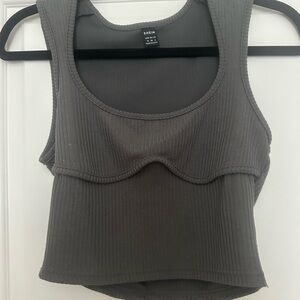 SHEIN Charcoal Sleeveless Top